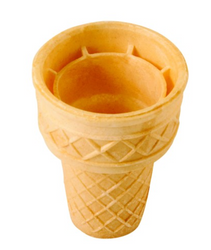 Wafelki do lodów kubeczek z rantem - 1-2 gałki (360 szt.)