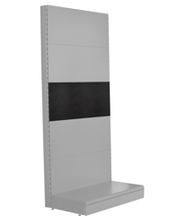 Tył metalowy system mega plecy regału H400 L800