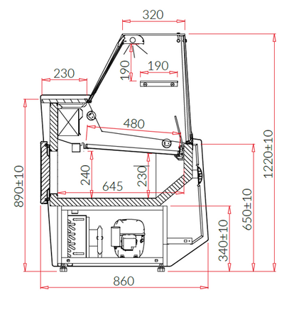 Lada chłodnicza PICO DEEP IGLOO