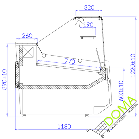 Lada chłodnicza LUZON IGLOO