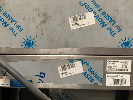 płyta grillowa elektryczna, ryflowana, 4 kW, Stalgast 973020