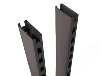 Słup 3x8 do regału sklepowego H-170cm MAGO grafit młotkowy