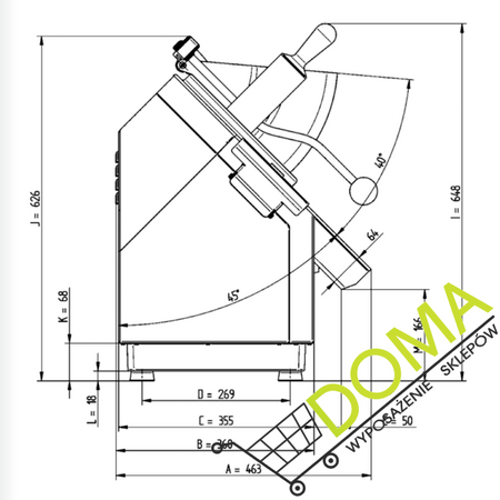 Szatkownica do warzyw MKJ3-250.2 (230V) MA-GA