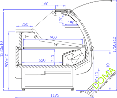 Lada chłodnicza SANTIAGO DEEP mod/c IGLOO