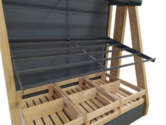 Rama pochylona 15° na skrzynki G600 L1000