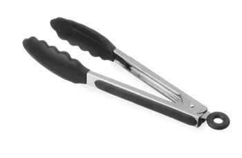 Szczypce uniwersalne silikonowe, czarne 345 mm