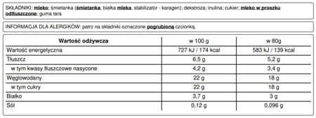 Lody Śniadanie Mistrzów - Płatki z Mlekiem Polski Lód - kuweta Pozzetti